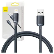 BASEUS Kabel za hitro polnjenje in prenos podatkov USB iPhone Lightning 2,4 A, 1,2 m, črn