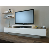 Tv-omarica Kailua 905 Svetla les, Bela, 180x40x31cm