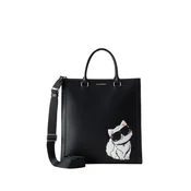 Karl Lagerfeld Ročna torbica IKON CHOUPETTE pesek/pastelno roza/črna/bela