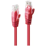 LINDY LINDY 48040 RJ45 omrežni kabel\, Patch kabel CAT 6 U/UTP 30.00 m rdeča 1 kos, (20419960)