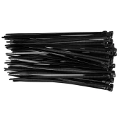 Trakovi z vrvico 4,8 x 200 mm, črni 75 kosov 44E978