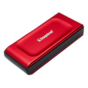 SSD Kingston prenosni 1TB XS1000 rdeč, USB A 3.2, 1050/1000MB/s