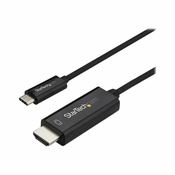 StarTech.com 3ft (1m) USB C to HDMI Cable - 4K 60Hz USB Type C DP Alt Mode to HDMI 2.0 Video Display Adapter Cable - Works w/Thunderbolt 3 - external video adapter - VL100 - black