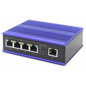Industrial 5-Port Fast Ethernet Switch DIN rail, extended temp. range