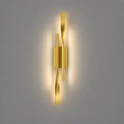 Zidna lampa AC25, zlatna
