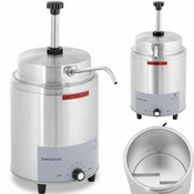 Royal Catering Električni grelnik za omake z razdelilnikom s črpalko, 3,3 l, 550 W