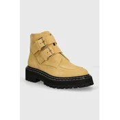 Gležnarji iz semiša Proenza Schouler Lug Sole ženski, bež barva, PS43100A