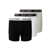 Jack & Jones Plus Boksarice  pegasto siva / rdeča / črna / bela