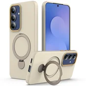 GS Ovitek za Samsung Galaxy A27 5G, s stojalom, za MagSafe, bež