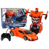 Auto Robot Transformer 2v1 R/C daljinski upravljalnik oranžna