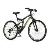 Bicikla Thunder Full supension Tan 260amcrno sivaram 19Tocak 26brzine 21kocnica V brake