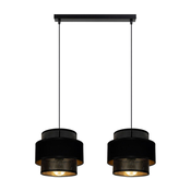Luster na sajli NESS 2xE27/60W/230V crna