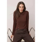 Trendyol Milla ženska bluza Twoaw26Bz00040, braon-braon