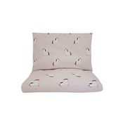 EKO - Bombažna muslin posteljnina za otroško posteljico UNICORN 2-delna