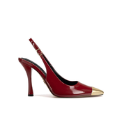 Čevlji s peto NINE WEST WFA3376-1 Rdeča