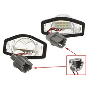 shumee Honda CR-V III Crosstour FR-V HR-V Insight Jazz Logo Odyssey Stream LED luči registrske tablice 2 kosa komplet