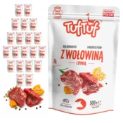 Tuff Stuff mokra hrana za pse, vrečka z govedino in bučo 20 x 500 g, kosilo