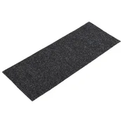 Vidaxl Preproge za stopnice samolepilne 15 kosov 60 x 25 cm črne pravokotne