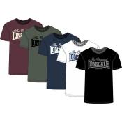 Lonsdale Mens t-shirt regular fit five pack