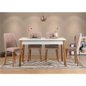 Hanah Home Trpezarijski set Costa, 5 delova, Krem