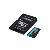 Kingston 128GB HC + adapter UHS-I U3 memorijska kartica...