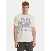 HUGO Majica Dlix_RB 50559696 Bela Regular Fit