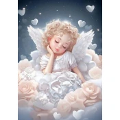 Norimpex - Puzzle Diamantova slika: Angel 30x40cm - 1 - 39 kosov