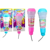 slomart LEAN TOYS Otroški mikrofon z efektom Echa, roza/modra