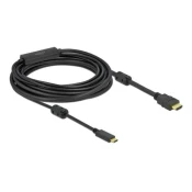 Kabel DELOCK, USB-C (M) na HDMI (M), DP Alt, 4k, 60 Hz, aktivni, 7m