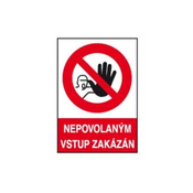Ostatní Varnostna tabela EURO tools 40700240 Safety table - sticker A4 Unauthorized entry prohibited