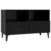 TV ormaric crni 80 x 36 x 50 cm od konstruiranog drva