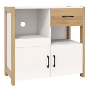 COSTWAY Sodobna komoda, omarica za televizor 80 x 31,5 x 82 cm, (5000329654)