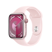 APPLE pametni sat Watch Series 9 Aluminium 45mm LTE, Pink (Sport Band, Light Pink M/L)