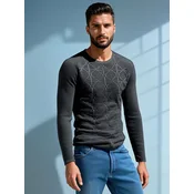 DStreet Sweter męski antracytowy