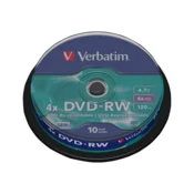 VERBATIM DVD-RW disk 4x 110 SPINDLE 43552