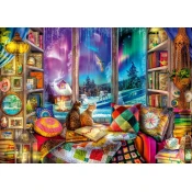 Ravensburger - Puzzle Zimski bralni kotiček - 1 000 kosov
