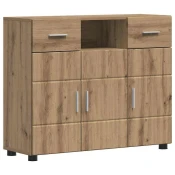 Vidaxl Strani šal artisan hrast 88.5 x 30.5 x 73 cm Konstruiran les