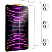 Komplet začitno steklo(2x) + zaščita kamere(3x) za tablični računalnik IMBZBK Apple iPad Pro 12.9 2022/2021/2020 (6./5./4. generacija)