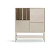 Kremno bela omarica 120x140x45 cm Platt – Teulat