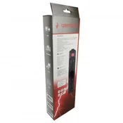 GEMBIRD SPG5-C-6 (3G1.5) Gembird produzni kabl sa zastitom 5 uticnica 1.8m black