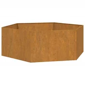 Vidaxl Cvetlično korito zarjavelo 138x120x45 cm corten jeklo