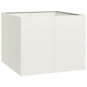 Vidaxl Sadilnik Bela 100x100x80 cm Jeklo