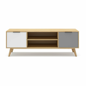 TV omarica iz masivnega bora v naravni barvi 140x53 cm Elfa – Marckeric