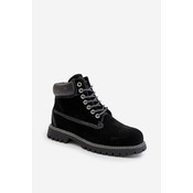Suede insulated mens trappers Big Star HI-POLY SYSTEM black