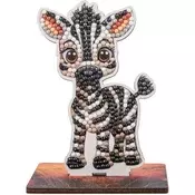 CRYSTAL ART Diamantna slika Safari: Zebra