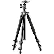 Mantona Scout Stativ Tronožac 1/4 inca, 3/8 inca Radna visina=45 - 142 cm Crna Loptasta glava