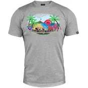 011Shop Muška majica kratkih rukava Picke,plaža,tetovaža, Svetlosiva