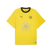 Mens Puma HOOPS x BORUSSIA DORTMUND Tee II, Yellow, Size XXL, Clothing