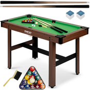 Neo-Sport Compact Dark Brown Billiards Table 122 x 61 x 76 cm NS-807 with Accessories, (21740303)