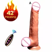 Rotirajuci dildo sa grejanjem i daljinskim